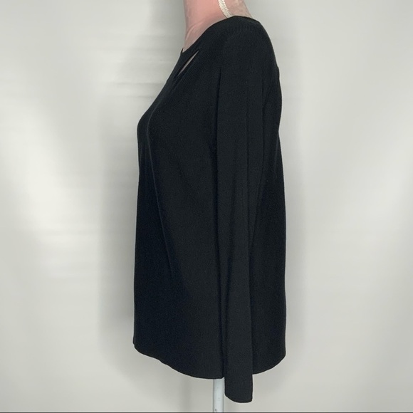 Maje black‎ cut-out sweater. - Picture 5 of 10